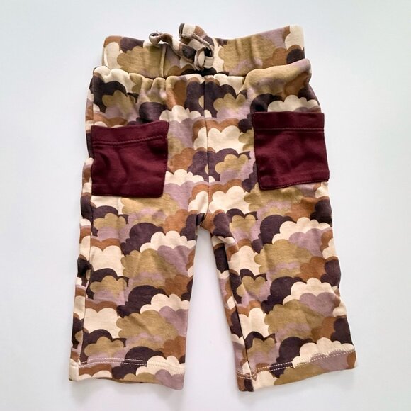 Kate Quinn mauve 70s clouds baby pants 3-6 months - Picture 1 of 3